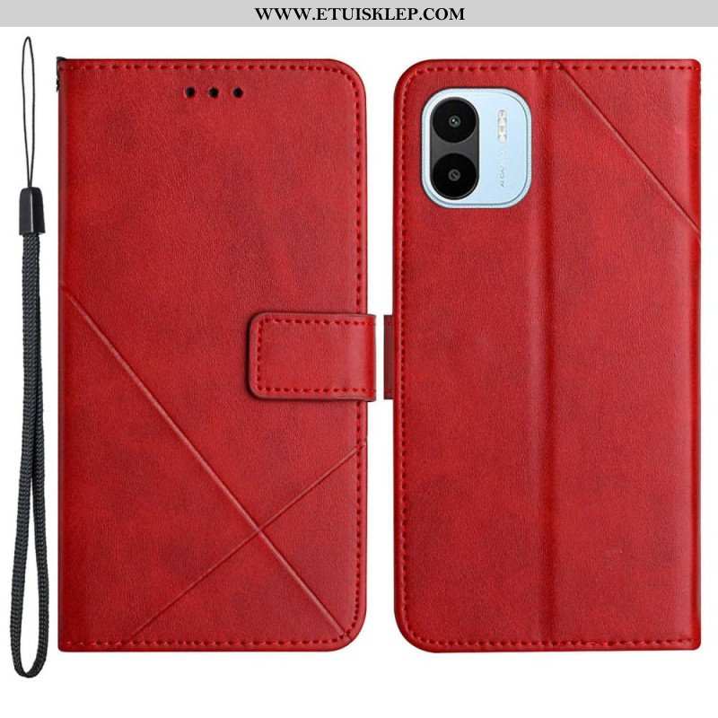 Etui Folio do Xiaomi Redmi A1 X Design Geo Skórzany Styl